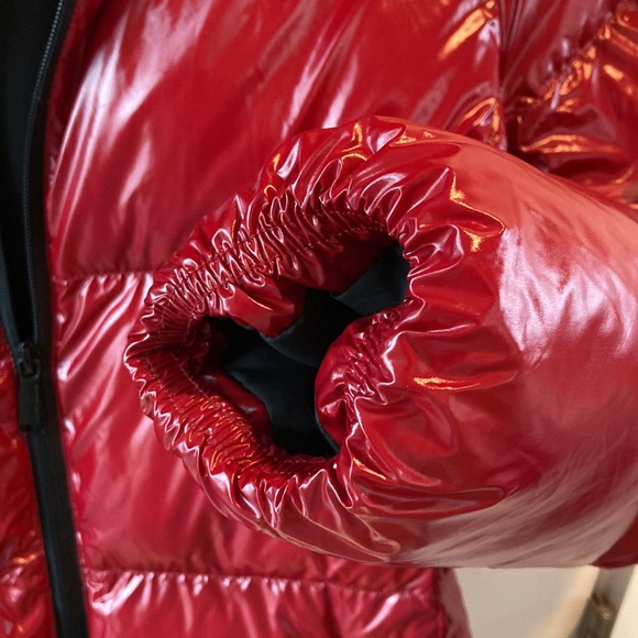 BCBGeneration Shiny Red Puffy Jacket Small - Picture 8 of 16